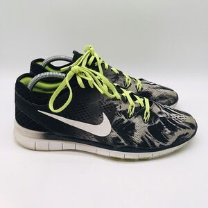 Nike Free 5.0 TR Fit 5 Print Sneakers Black & White Women 10.5 Shoes 704695-014